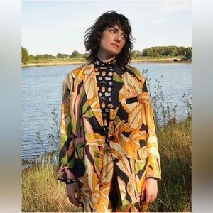 NWT La Prestic Ouiston Tony Lys Silk Set Night Jungle Elephant Size 1 (S)